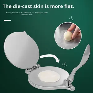 Prensa para pasteles mexicana de aleación de aluminio, herramienta divina para personas que buscan comodidad, molde circular artesanal para masa de dumplings y fideos - Product Image 3
