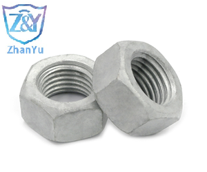 Giá Xuất Xưởng Bán Buôn Đai Ốc Lục Giác Lỗ Cỡ Lớn Khai Thác Lại Mạ Kẽm Nhúng Nóng Thép Carbon Cấp 4 6 8 DIN934 ISO4032 - Product Image 3