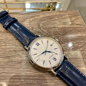 Luxury Mens Automatic <b>Watch</b> Stainless Steel <b>Case</b> Date Window Roman Numeral Dial Elegant Business Wristwatch - Product Image 1