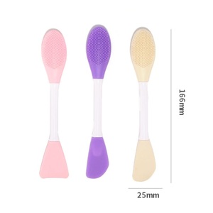Nouvelle Arrivée Pinceau Masque en Silicone Double Tête Applicateur Cosmétique Outil Beauté DIY pour Masque Facial en Argile Pinceau de Maquillage Visage en Silicone - Product Image 4