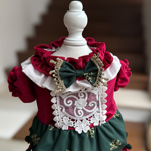 Vestido Navideño para Perros Pequeños con Lazo, Falda Tutú Floral para Mascotas, Ropa Transpirable de Verano para Perros, para <span class=keywords><strong>Chihuahua</strong></span>, Yorkie - Product Image 3
