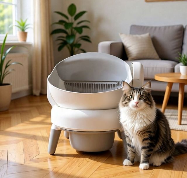 Factory Wholesale Electronic Smart Cleaning and Deodorizing Cat Litter Box Automatic Sandbox Open Top Self Cleaning Litter Box