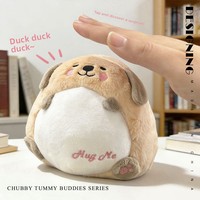 Peluche personnalisée Série Animaux Ventre Généreux avec Sons, Décoration de Bureau, Cadeau pour Machine à Pinces