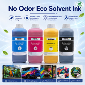 Tinta Ecológica sin Olor GOOSAM CMYK NY 1000ml, Color Estable para Impresoras Epson DX5 DX7 I3200 I1600 XP600 - Product Image 1
