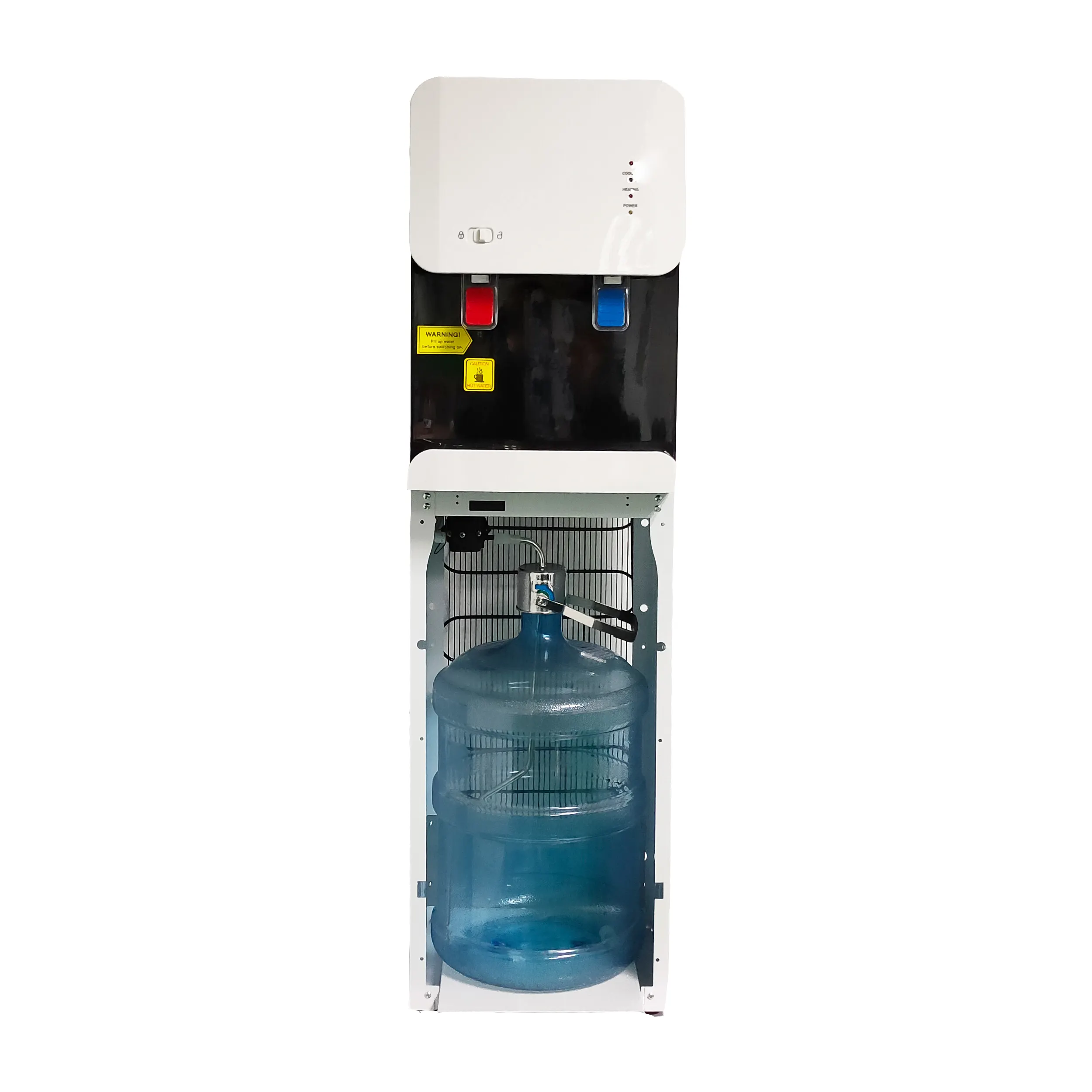 Dispensador de agua fría y caliente embotellado de carga inferior de moda multifuncional de suministro de fábrica con filtro de agua