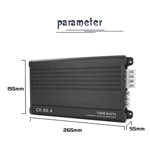 <span class=keywords><strong>Suoer</strong></span> บอร์ดเครื่องขยายเสียงรถยนต์ CK-80.4 <span class=keywords><strong>1000W</strong></span>,เครื่องขยายเสียงรถยนต์โปรเซสเซอร์4ช่องคลาส AB - Product Image 2