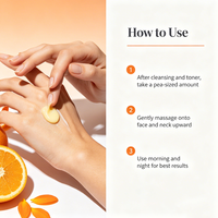 Crème Visage Éclaircissante à la Vitamine C Hydratant Facial Soin Anti-Taches Unifie le Teint Peau Lisse et Éclatante Marque Privée