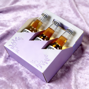 Caja de Whisky Personalizada <span class=keywords><strong>para</strong></span> Celebrar <span class=keywords><strong>el</strong></span> Día <span class=keywords><strong>del</strong></span> <span class=keywords><strong>Padre</strong></span>, Caja de Vino Biodegradable de Color Fijo con Asa <span class=keywords><strong>para</strong></span> 6 Botellas - Product Image 2