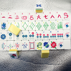Envío Rápido, Juego de Mahjong Americano Personalizado de Lujo, Mini Set de Viaje, Fichas de Acrílico con Diseño de Leopardo, Portátil, Entretenimiento - Product Image 2