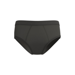 Calzoncillos bóxer de corte medio para hombre, color negro sólido, de punto, con spandex y algodón, sin costuras. - Product Image 1