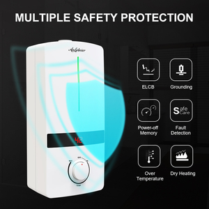 Chauffe-eau numérique intelligent avec douche intégrée, commande par bouton, élément chauffant en acier inoxydable, montage mural, pour usage commercial - Product Image 5
