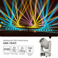Éclairage de piste de danse LED super lumineux pour extérieur, protection IP65, 700W AC240V, dimmable, RGB, contrôle DMX512