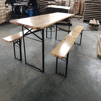 Table à bière pliante en bois