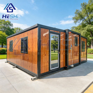HESHi Modern Container House Office Prefab Modular Wooden Exterior Rectangle Design - Product Image 3