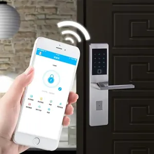 Fechadura de porta inteligente para casa, cartão inteligente com chave digital sem chave, fechadura inteligente para hotel, fechadura com wi-fi, ferramenta de digitalização digital Aidmi