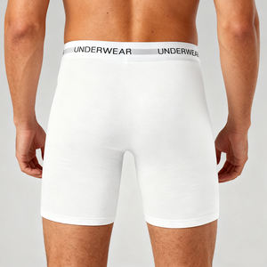 Tissu en coton fin pour la durabilité et la douceur Caleçons pour hommes personnalisés Caleçons respirants sans couture pour hommes se sent <span class=keywords><strong>comme</strong></span> <span class=keywords><strong>des</strong></span> sous-vêtements en soie - Product Image 4