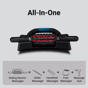 Rullo Massaggiante <span class=keywords><strong>Elettrico</strong></span> Ricaricabile con Luce Rossa, <span class=keywords><strong>Massaggiatore</strong></span> Portatile per Tutto il Corpo per un Profondo Rilassamento Muscolare - Product Image 2