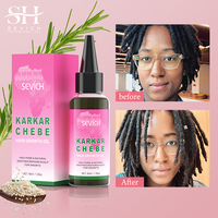 Meilleure formule de poudre de Chebe biologique naturelle de marque privée, sérum à croissance rapide pour femmes noires
