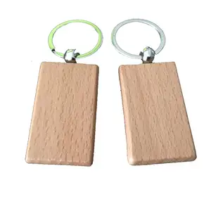 Custom Engraved Named Promotional Souvenir Craft Blanks Cross House Surfboard Wooden Wood Key Ring Keychain