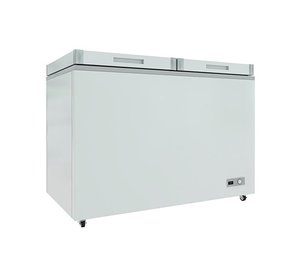 中国冰柜供应商500L顶部折叠门商用冰箱食品深箱冰柜 - Product Image 5