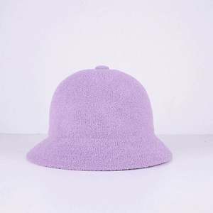 Chapeaux Bob Unisexe en Laine Douce 100% pour la Vente en Gros, Chapeaux de Pêcheur en Tissu Éponge, Logo Brodé Personnalisé, Quatre Saisons - Product Image 3