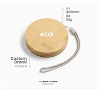 Kit de câbles de charge multifonctionnels en bambou écologique avec logo personnalisé, chargeur rapide 60W, ensemble de câbles de données USB Type C 6 en 1 pour les voyages