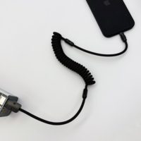 Kabel Data USB Tipe C PD 2024 W, kabel Data USB Tipe C, kepang nilon keriting, cangkang logam campuran aluminium, baru, 100