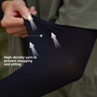 Manchons de bras en nylon effet soie glacée avec logo personnalisé pour la conduite estivale, protection solaire anti-UV, effet rafraîchissant, coupe décontractée, vente en gros