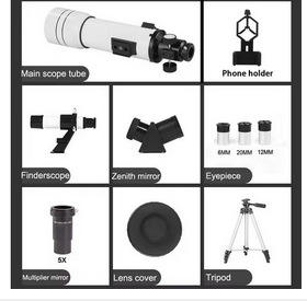 专业长曝光天文摄影望远镜，带主镜头，用于太阳系成像 - Product Image 3