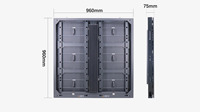 P6.67 P8 P10 Extérieur 960x960mm Cabinet LED 10000 Nits HD Mur vidéo LED Fonctionne pour la publicité LED extérieure et l'écran LED de rue