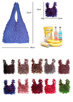 Jr OEM/ODM – Sac De cours pliable réutilisable, sacs De Shopping extensibles magiques avec Logo