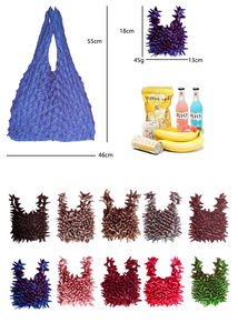 Jr OEM/ODM – <span class=keywords><strong>Sac</strong></span> De <span class=keywords><strong>cours</strong></span> pliable réutilisable, sacs De Shopping extensibles magiques avec Logo - Product Image 4