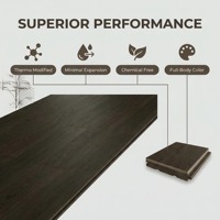 Parquet en chêne thermiquement traité, parquet multicouche pour salon, stabilité accrue, norme environnementale E0