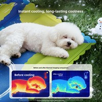 Tapis rafraîchissant pour animaux de compagnie, respirant, pour chiens et chats, sensation de fraîcheur estivale, nid carré en gel