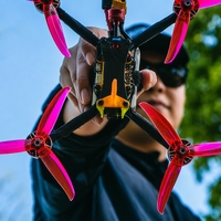Hélices Qianfeng Gemfan 5136 de 5 pouces pour drone FPV, modèle RC, course FPV, freestyle, trois pales, lot de 4