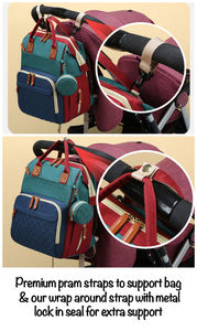 Custom Diaper <b>Bag</b> Backpack Travel Foldable Baby Bed Bassinet <b>Waterproof</b> Portable Nappy <b>Bag</b> Backpack - Product Image 3