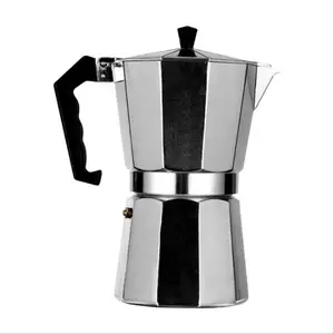 Yeni tasarım özelleştirilmiş klasik alüminyum espresso kahve potu ev moka pot avrupa tarzı kahve makinesi