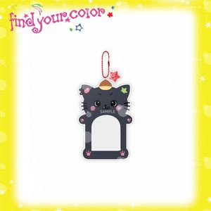 Porte-clés en acrylique pour cartes photo numériques, motif animal de dessin animé mignon, breloque de sac pour affichage d'idols Kawaii, pendentif de collection pour fans Kpop - Product Image 2