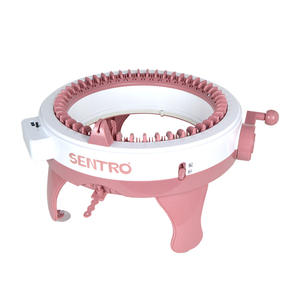 <span class=keywords><strong>Machine</strong></span> à <span class=keywords><strong>tricoter</strong></span> en laine DIY pour enfants, transfrontalière, 48 aiguilles, cylindre étoile large, écologique, blanc et rouge, jouet de jeu d'imitation - Product Image 4