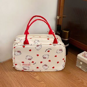 Bolsa <span class=keywords><strong>de</strong></span> Almacenamiento <span class=keywords><strong>de</strong></span> Cosméticos Portátil <span class=keywords><strong>de</strong></span> Viaje, con Doble Asa, Cierre <span class=keywords><strong>de</strong></span> Cremallera con Diseño <span class=keywords><strong>de</strong></span> Lazo <span class=keywords><strong>de</strong></span> Dibujos Animados, Material <span class=keywords><strong>de</strong></span> <span class=keywords><strong>Toalla</strong></span>, con Compartimentos, Colgante - Product Image 2