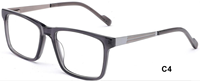Monture de lunettes carrée unisexe en acétate, design de luxe, certifiée CE, nouveau design, logo personnalisé, lunettes de lecture classiques