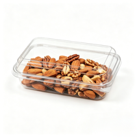 Emballages personnalisés, sûrs, jetables, recyclables, boîtes en plastique PET transparentes pour biscuits, gâteaux, pain, salades, noix, emballages alimentaires avec couvercles