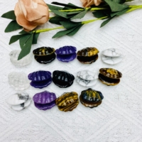 Vente en gros de pierres de cristal naturelles mélangées, sculptures, mini ornements en coquillages, coquillages pour l'artisanat et les cadeaux