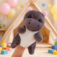 Marionnette à doigts personnalisée en peluche, Marionnette interactive en peluche, Jouet lesté en peluche, Vente en gros et au détail directe usine