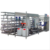 Stérilisateur de type tube de pasteurisateur Ultra-haute température entièrement automatique pour les fruits de boissons de jus de lait de miel