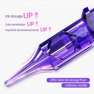 <span class=keywords><strong>Agujas</strong></span> de tatuaje Micropigmentación <span class=keywords><strong>Agujas</strong></span> de cartucho de tatuaje desechables permanentes - Product Image 2