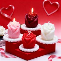 Valentinstag-Geschenke für Liebende Sojawachs Handgemachte Wohndekor-Kerzen Maßgeschneiderte Aromakerzen Blumen-Rosen-Duftkerzen