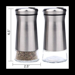 Wholesale Stainless Steel Salts Pepper Shaker Seasoning <b>Pot</b> Can Spices Bottle Jar Organizer Multi Holes Condiments Boxes Gadget - Product Image 3