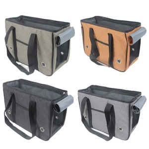 Sac de transport souple pour animaux de compagnie, sac de voyage portable 12 Jin pour chiens et chats, couleur unie, design carré - Product Image 1
