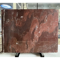 Dalle de marbre Pandora rouge bordeaux naturel pour panneau mural rétro-éclairé Îlot de cuisine Comptoir Carreaux de sol Table à manger Escalier